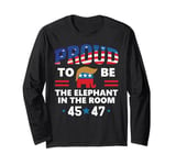 Proud to Be the Elephant in Room Pro Trump 24 White Elephant Long Sleeve T-Shirt