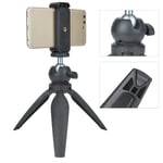 Tabletop Tripod Height Ajustable With Detachable Ball Head And Mobile Pho REL