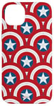 Coque pour iPhone 14 Plus Marvel Captain America 4: Brave New World Shield Pattern