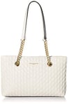 KARL LAGERFELD Karolina Sac de Transport à chaîne, Femme, Couleur : Blanc, Einheitsgröße