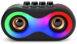 Menkind Retro Light Up Wireless Bluetooth Speaker - Black