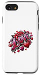 iPhone SE (2020) / 7 / 8 The Word Love surrounded By Hearts And Red Roses Case