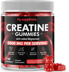 Creatine 120 Gummies Max 5000mg for Men and Women Creatine Monohydrate with - 1