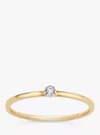 Dinny Hall Forget Me Not 9ct Yellow and White Gold Tiny Diamond Ring