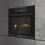 Haier HWO60SM6TS9BH Series 6 60cm I-Touch 68L Single Oven, Steam Injection, 16F + WiFi,Pyro Cleaning,Telescopic,Prob