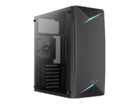 Aerocool Pgs Talon - Mid Tower - Atx - Genomskinlig Sidopanel (Akryl) - Ingen Strömförsörjning (Atx) - Svart - Usb/Ljud