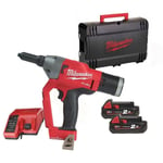 M18ONEF­PRT-202X Riveteuse One Key fuel - 2 x 2.0 Ah batteries + chargeur + hd Box - 4933478602 - Milwaukee