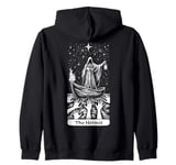 The Hermit Tarot Card Wisdom Enigmatic Esoteric Occult Zip Hoodie