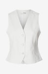 Selected FEMME - Jeansväst slfLexia SL White Denim Vest - Vit