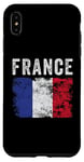 Coque pour iPhone XS Max Drapeau de la France vieilli – Hommes, femmes, enfants – Drapeau français