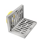 Ej.life - Siphon de Sol d'angle, Filtre Solide pour déchets de Drainage Horizontal en Forme de l