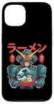 Coque pour iPhone 13 Ramen japonais Mecha Robot géant La grande vague Anime