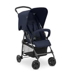 hauck Poussette sport ultra légère, seulement 5,9 kg, pour les enfants jusqu'à 15 kg, petite pliable, poussette de voyage avec fonction allongée, panier extra large jusqu'à 3 kg (bleu foncé)