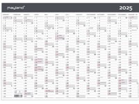 Kontorkalender Moderne A3 1X13 Måneder 2025