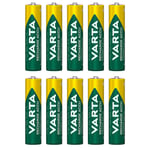 VARTA Recharge Accu Power AAA-batteri 800 mAh, 10-pakning