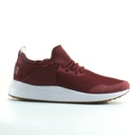 Puma Pacer Next Cage Burgundy Textile Mens Lace Up Trainers 365284 05 - Red - Size UK 5