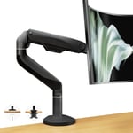 Support Ecran Pc Moniteur-Bras Ecran Pc Vesa 75/100Mm| Convient Aux Moniteurs Plats/Incurvés De 13-49 Pouces,Max 15 Kg|Aluminium,Noir