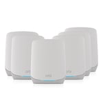 NETGEAR Système Mesh WiFi 6 Tri Band Orbi (RBK766S), Pack de 6, WiFi 6 Mesh AX5400, jusqu'à 5.4 Gbit/s, Couverture de 1050m², Murs épais, Compatible Box Toutes générations, Armor Offert Pendant 1 an