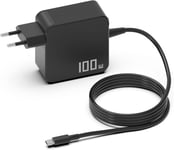 100W Usb-C Ordinateur Portable Chargeur Pour Macbook Pro/Air, Lenovo, Asus, Hp, Acer, Samsung, Adaptateur Pc Pour Tous Les Appareils Usb C De Moins De 100W