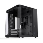 Jonsbo TK-1 2.0 Micro-ATX Case, Tempered Curved Glass - Black