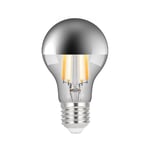 e3lightE3light - Pære LED 7,3W (806lm) CRI95 2000-2700K Dim. Topp Speilvendt Krom E27