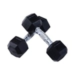 Set of 2 x 6kg Hexagonal Dumbbell Kit Weight Lifting Exercise for Home Fitness