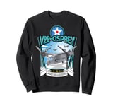 American Airforce V/STOL Military Aircraft V22 Osprey Sweatshirt