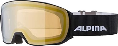 ALPINA Unisexe - Adultes, NAKISKA Q-LITE Lunettes de ski, black, One Size