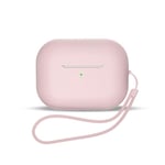 AirPods 1/2 Skal Silikon med Handledsrem - Rosa