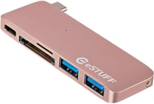 eSTUFF USB-C Slot-in Hub Rose