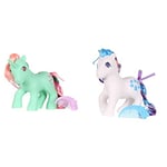 My Little Pony 35296 Classic Rainbow Ponies Fizzy Pony, Retro Horse Gifts for Girls, Toy Animal Figures, Horse Toys Suitable for Boys and Girls Aged 3, 4, 5, 6 Years + & My Little Pony - 35298