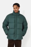 Carhartt Mens Doville Puffer Jacket - Green material_polyester - Size Large