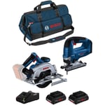 Bosch - Kit BK2022BAG (gks 18V-57-2 gst 18V-125 b 2 x 4,0 Ah ProCORE GAL18V-40 hdbag)