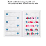 96 Grids Acrylic Nail Gel Polish Color Card Book Magnet False Nail Color Dis SDS