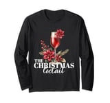 The Christmas Cocktail Poinsettia Xmas Drink Mixology Long Sleeve T-Shirt