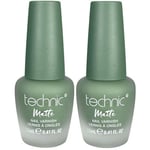 Technic Nail Polish Matte Green With Envy - 2 Pack No Shine Varnish Nails Vegan