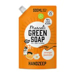 Marcel's Green Soap - Hand Soap Refill Orange & Jasmine - Handwash Dispenser Refill - 100% Eco friendly - 100% Vegan - 97% Biodegradable - 500 ML