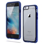 Griffin Survivor Case Cover for iPhone 6 Plus / 6S Plus Clear/Black/Blue NEW