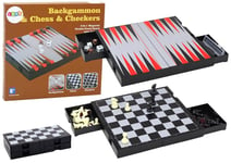 pelisarja 3in1 - shakki, tammi, backgammon