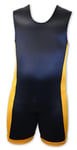 TITAN Singlet, Triumph, Black - YellowGold, 5XL, Small logo