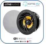 Lithe Audio Wi-Fi Bluetooth Ceiling Speakers 06610 PAIR