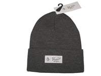 BNWT  ORIGINAL PENGUIN Classic Knit Cuffed Beanie Hat  Charcoal Grey