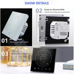 (White)LED Smart Thermostat 7 Day Programmable Smart Wireless Home Thermostat