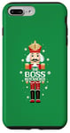 Coque pour iPhone 7 Plus/8 Plus Boss Nutcracker Pyjama de Noël pour homme