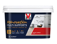 V33 Peinture rénovation multi-supports, Rouge caprice 2L