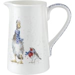 Portmeirion Home & Gifts Wrendale Jug (Duck & Robin), Bone China, Multi Coloured, 14.5 x 9.5 x 15 cm