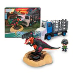 Pinypon Action T-Rex Rescue, Sauvetage du Tyrannosaure Rex, Jouet sclusif, Set avec Un Camion Jouet, Figurine d'explorateur et Un Bonhomme Dino, Depuis 3 Ans, célèbre (700017464)