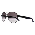 Salvatore Ferragamo Aviator Mens Matte Black Grey Gradient SF275S material_metal1 - One Size