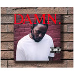 Kendrick Lamar Damn Artwork Rap Music Ablum Rapper Star Wall Art Poster Canvas Painting Home Decoration -24X24 Inch No Frame 1 Pcs