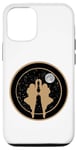 Coque pour iPhone 12/12 Pro Gémeaux jumeaux Zodiac Lovers Full Moon Luna Graphic Gold Stars